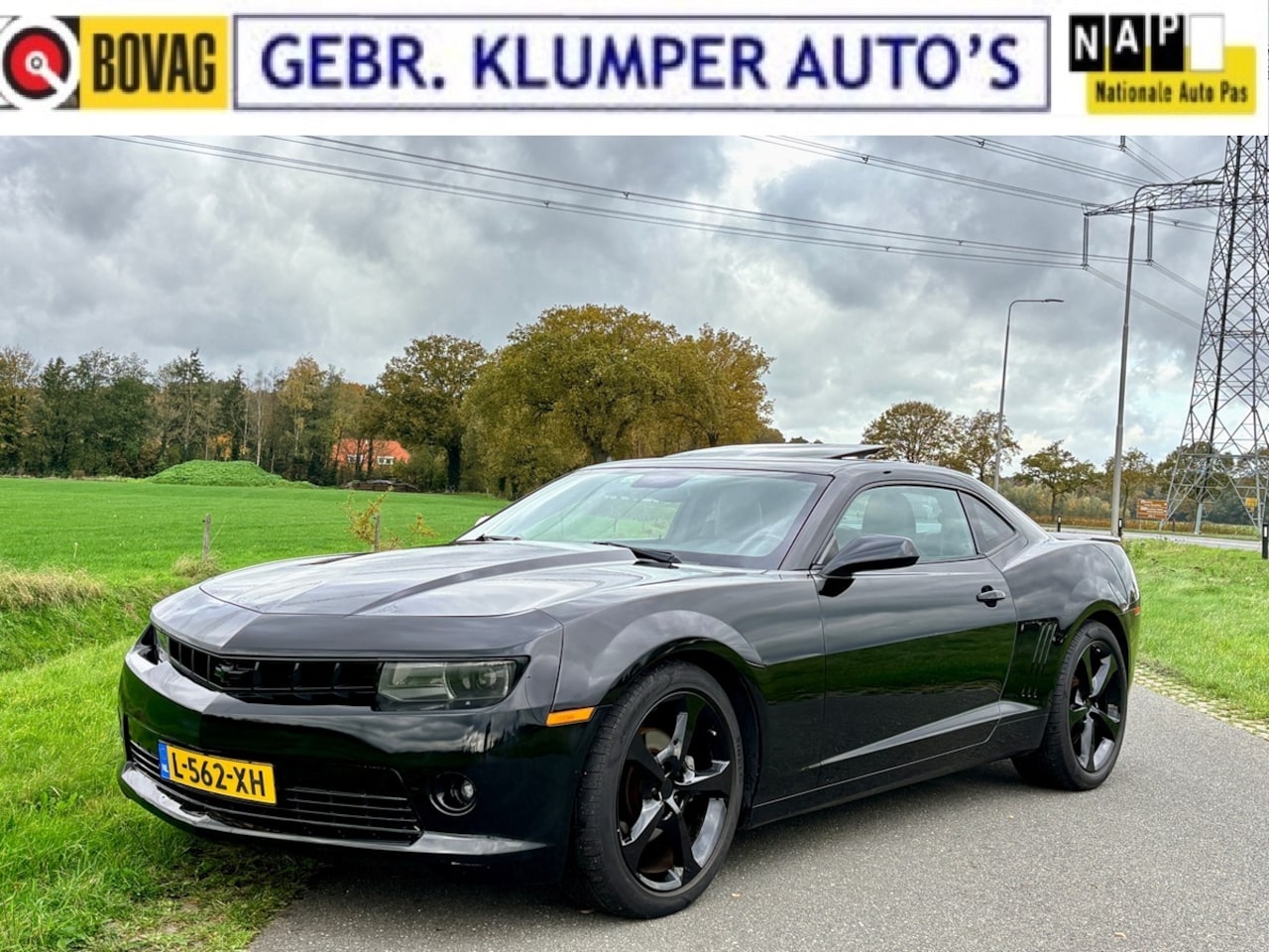 Chevrolet Camaro - 3.6 V6 RS, Leer, Cruise, ECC, 20" LM, Navi, Schuifdak - AutoWereld.nl