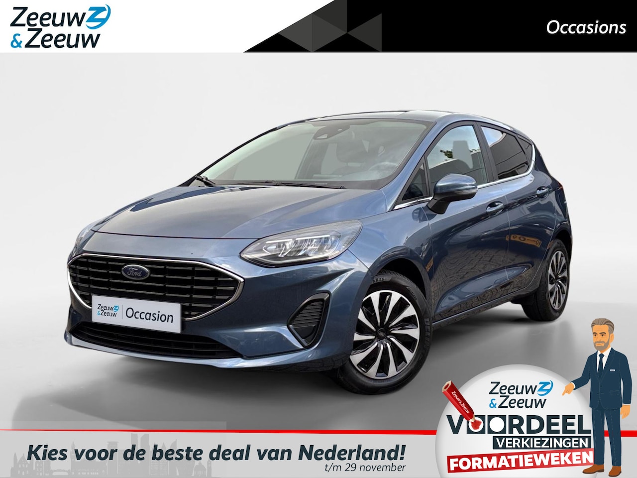 Ford Fiesta - 1.0 EcoBoost Titanium | Winterpack | Apple Carplay/Android Auto | Cruise Control | Led Kop - AutoWereld.nl