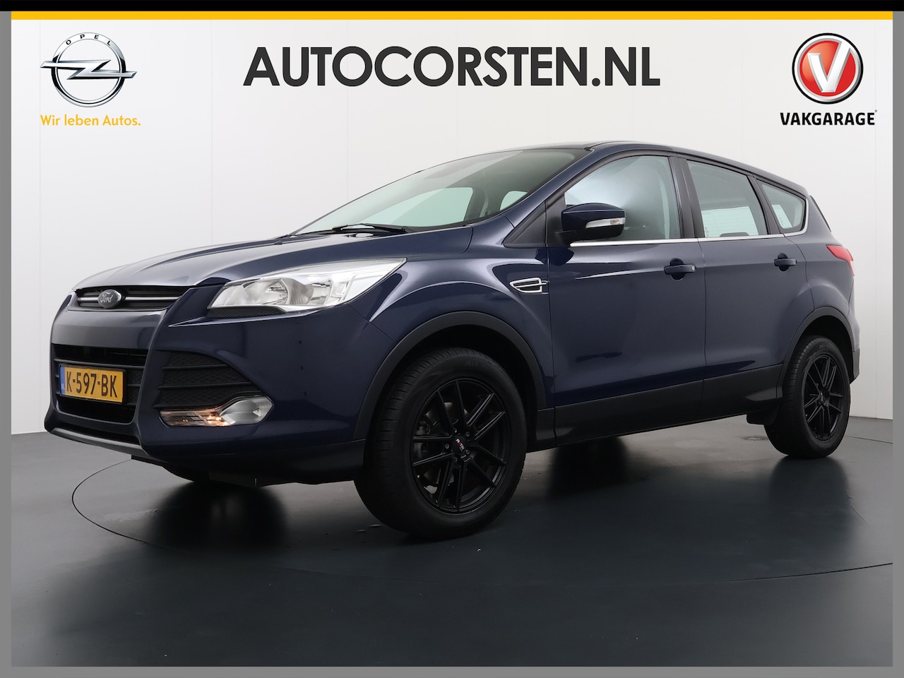 Ford Kuga - T 150PK Airco Trekhaak Cruise Control Pdc 17"lmv Elektr+Verwarmde Spiegels EBD Bluetooth I - AutoWereld.nl