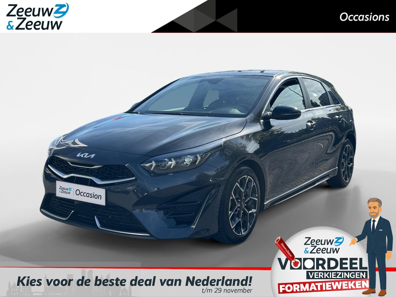 Kia Cee'd - Ceed 1.5 T-GDi GT-Line | Airco | Navi | Camera | LM Velgen | Privacy Glass | - AutoWereld.nl