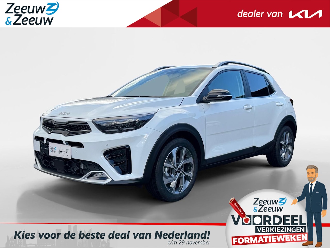 Kia Stonic - 1.0 T-GDi MHEV GT-PlusLine | GT-Line stuurwiel + bekleding | 17” lichtmetalen GT-Line velg - AutoWereld.nl