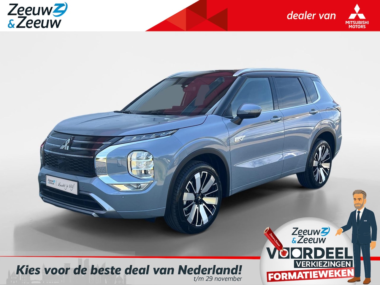 Mitsubishi Outlander - 2.4 PHEV Instyle+ | €4.000, - ACTIE KORTING! | 8 JAAR GARANTIE | Vanaf prijs - AutoWereld.nl