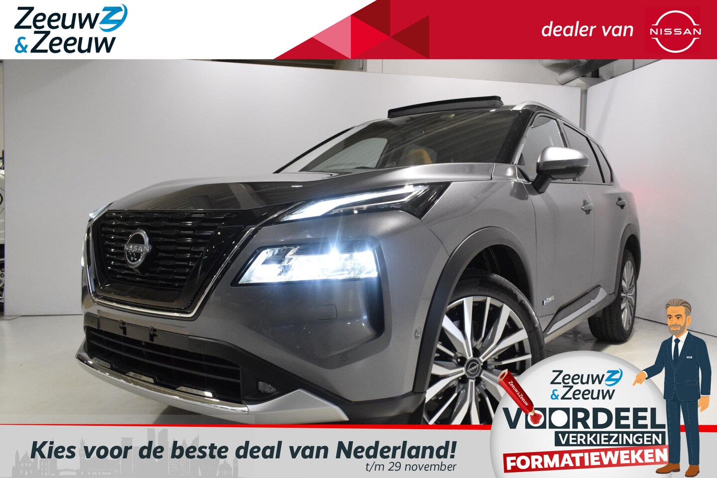 Nissan X-Trail - 1.5 e-4orce Tekna Plus 4WD | Nu in prijs verlaagd inclusief €1300,-- inruilpremie | 7 Zits - AutoWereld.nl