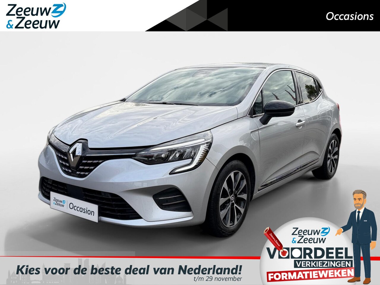 Renault Clio - Techno | Apple/Android Carplay | Lichtmetalen velgen | Achteruitrijcamera | Navigatie | Cr - AutoWereld.nl