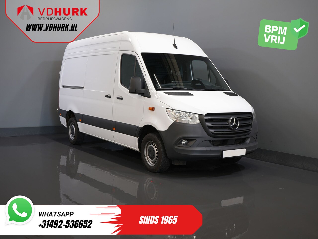 Mercedes-Benz Sprinter - 317 CDI Aut. L2H2 BPM VRIJ! Gev.Stoel/ 270 Gr.Deuren/ Stoelverw./ Navi/ Camera/ Cruise/ Ai - AutoWereld.nl