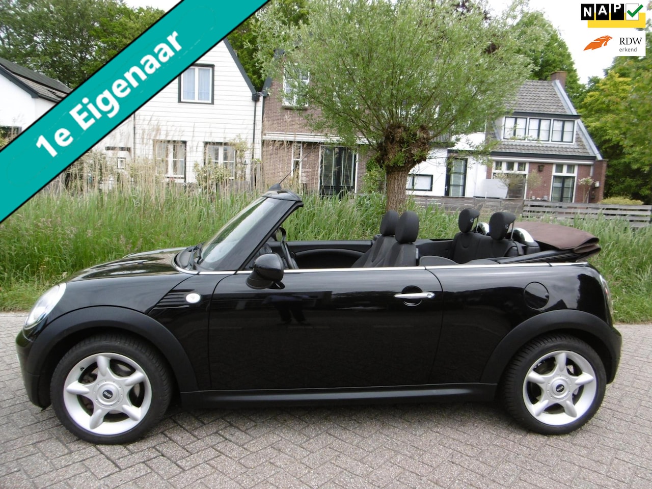 MINI Cabrio - Mini 1.6 Cooper Airco Cruise 120pk Elektr. kap 1e eigenaar Historie - AutoWereld.nl