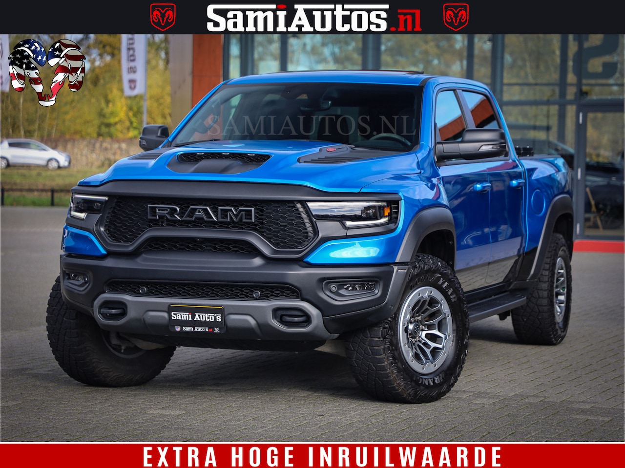 Dodge Ram 1500 - TRX HELLCAT 6.2 V8 712 PK | HYDRO BLUE | 38744 KM | NIEUW STAAT | CREW CAB | DUBBELE CABIN - AutoWereld.nl