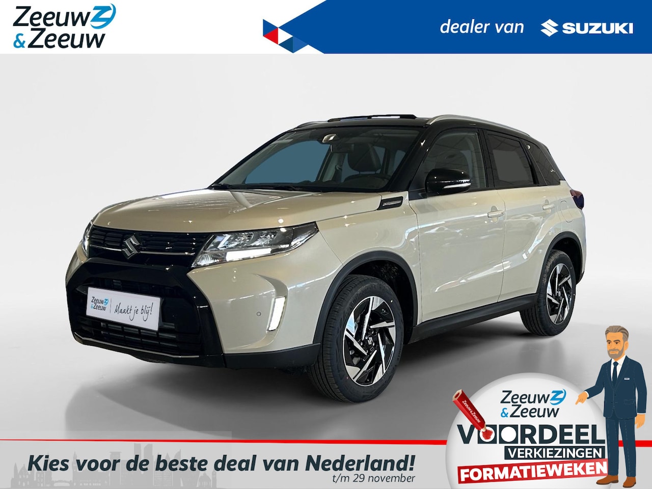 Suzuki Vitara - 1.4 Boosterjet Style Smart Hybrid | €1850.- korting | Navigatie | Achteruit rij camera | S - AutoWereld.nl