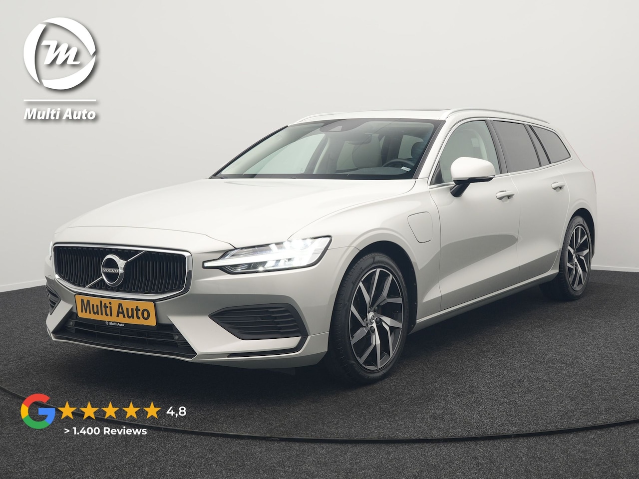 Volvo V60 - T6 Twin Engine AWD Momentum Pro Plug In Hybrid 340pk Dealer O.H PHEV | Panodak | Adaptive - AutoWereld.nl