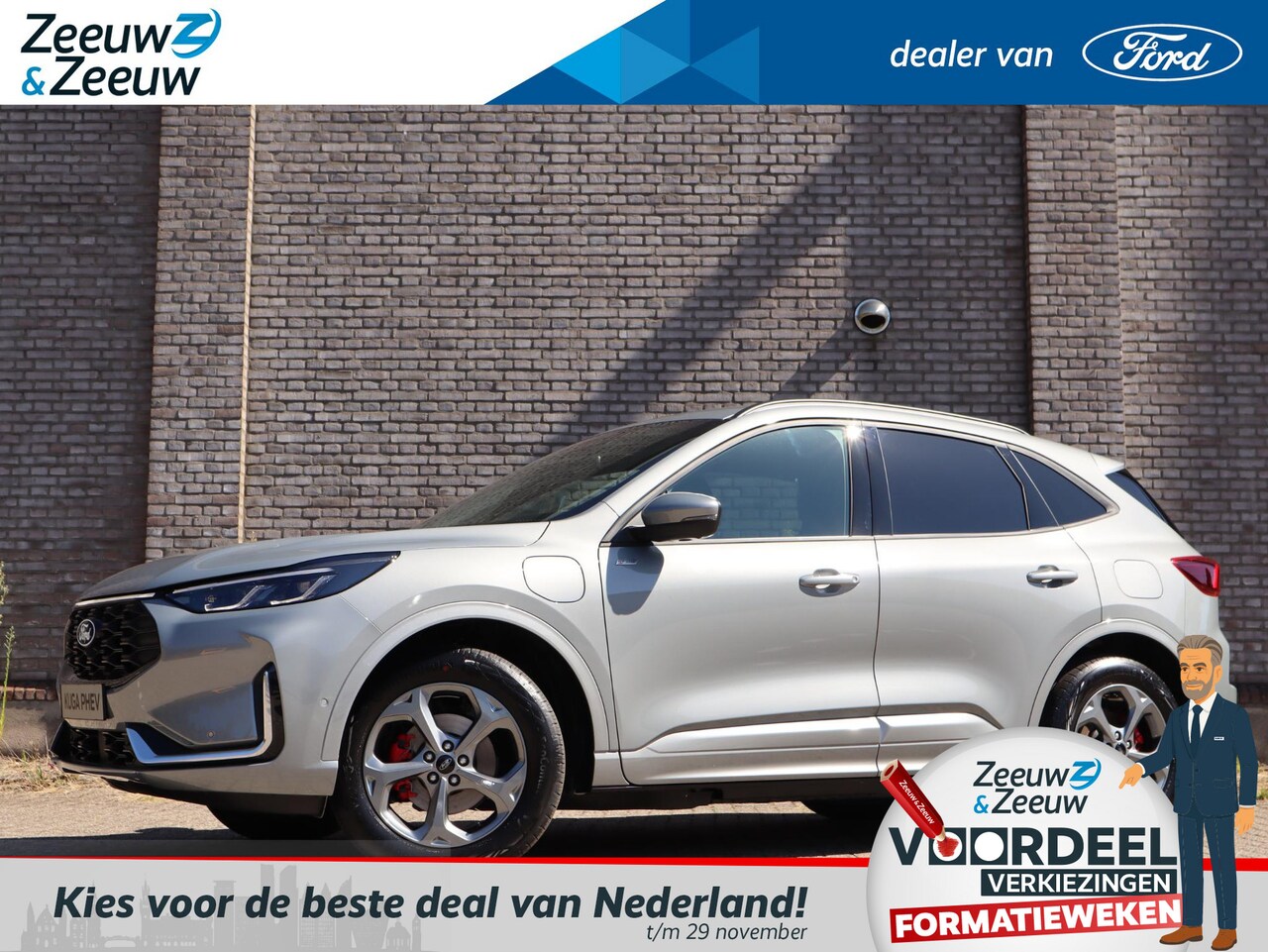 Ford Kuga - 2.5 PHEV ST-Line X | Winter Pack | Matrix Ledkoplampen | 360Camera | Led verlichting | Ada - AutoWereld.nl