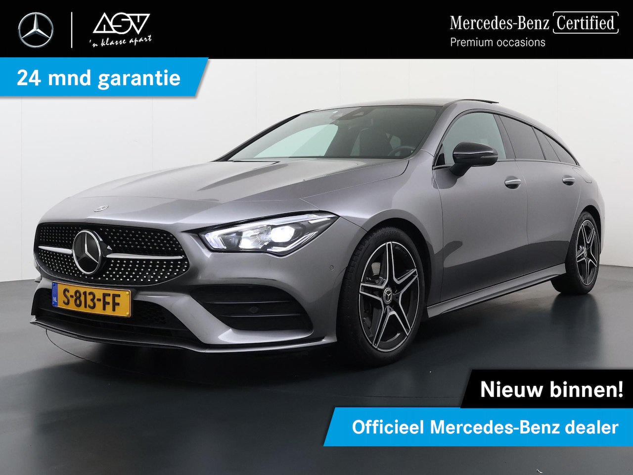 Mercedes-Benz CLA-klasse Shooting Brake - 180 AMG Line | Panorama - Schuifdak | Sfeerverlichting | Distronic Cruise Control | DAB+ R - AutoWereld.nl