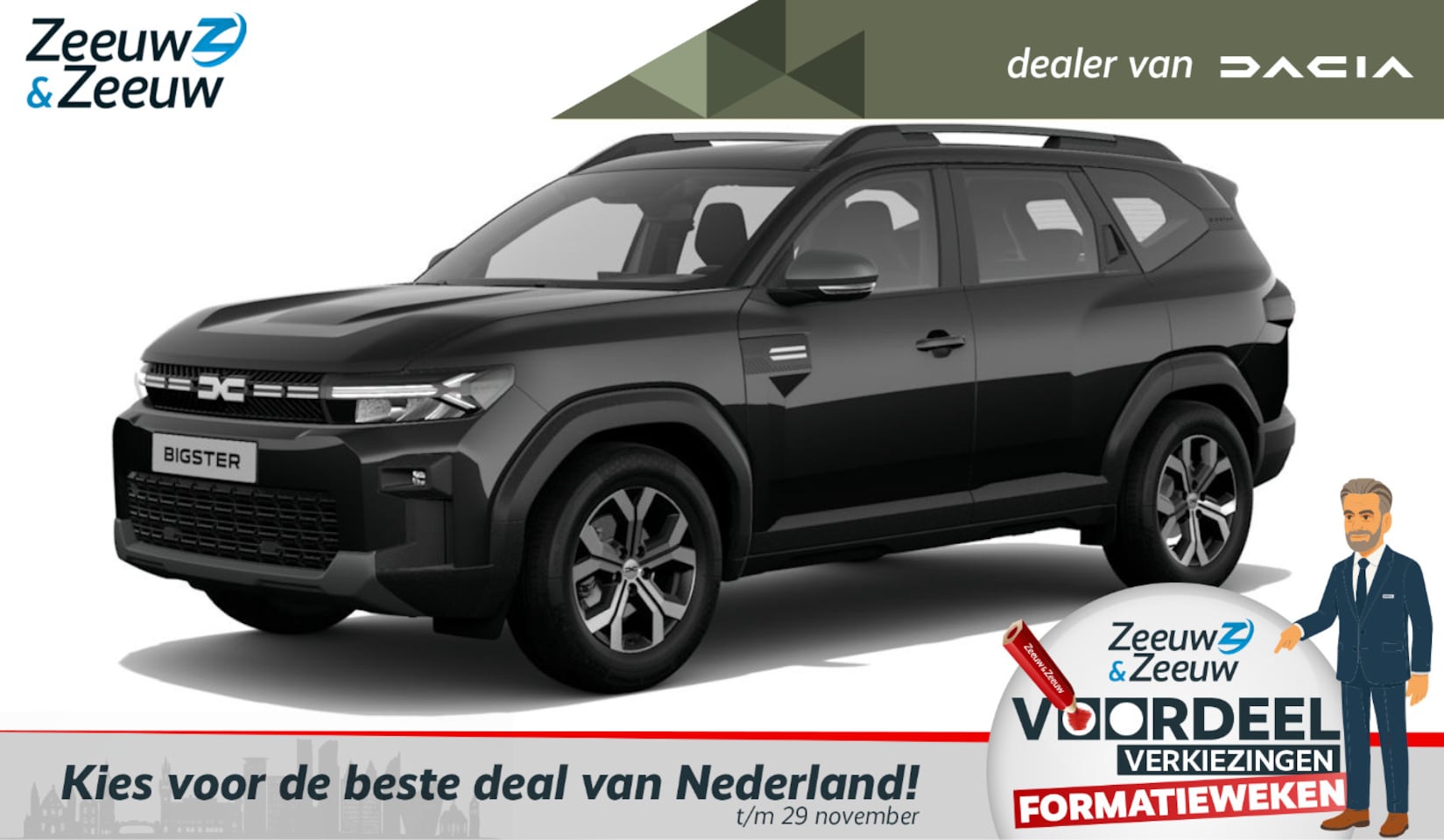 Dacia Bigster - 1.8 Hybrid 155 Expression | NU met € 2800,- Zeeuw en Zeeuw voorraadkorting | met 7 jaar ga - AutoWereld.nl