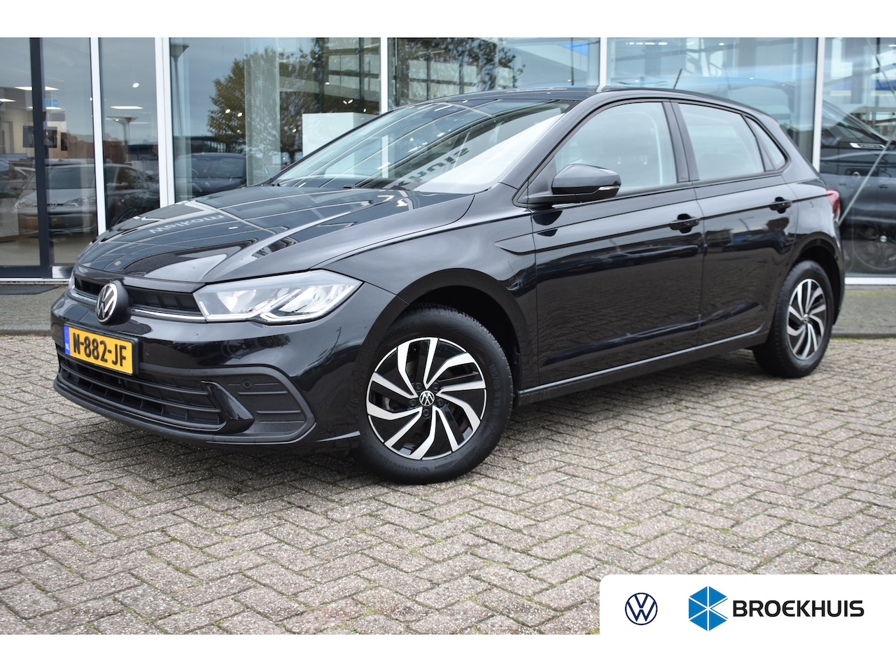 Volkswagen Polo - 1.0 TSI 95PK Life | ADAPT. CRUISE | APP. CONNECT | ELEKT. SPIEGELS | AIRCO | LED - AutoWereld.nl