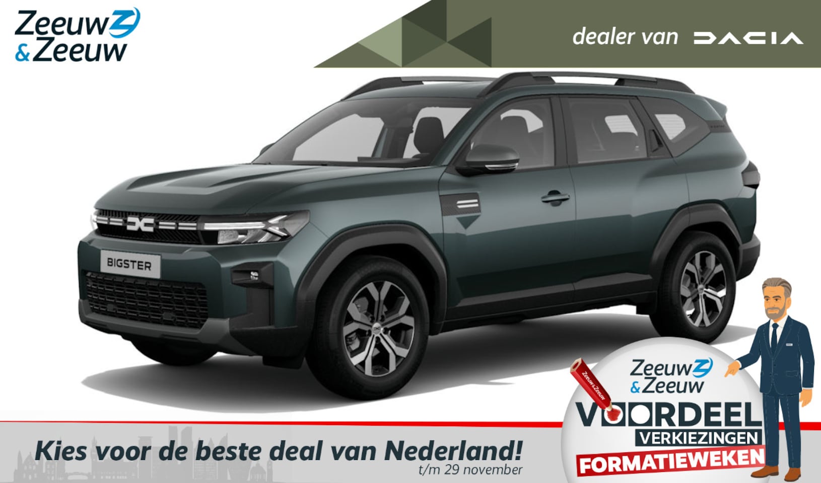 Dacia Bigster - 1.8 Hybrid 155 Expression | NU met € 2750,- Zeeuw en Zeeuw voorraadkorting | met 7 jaar ga - AutoWereld.nl