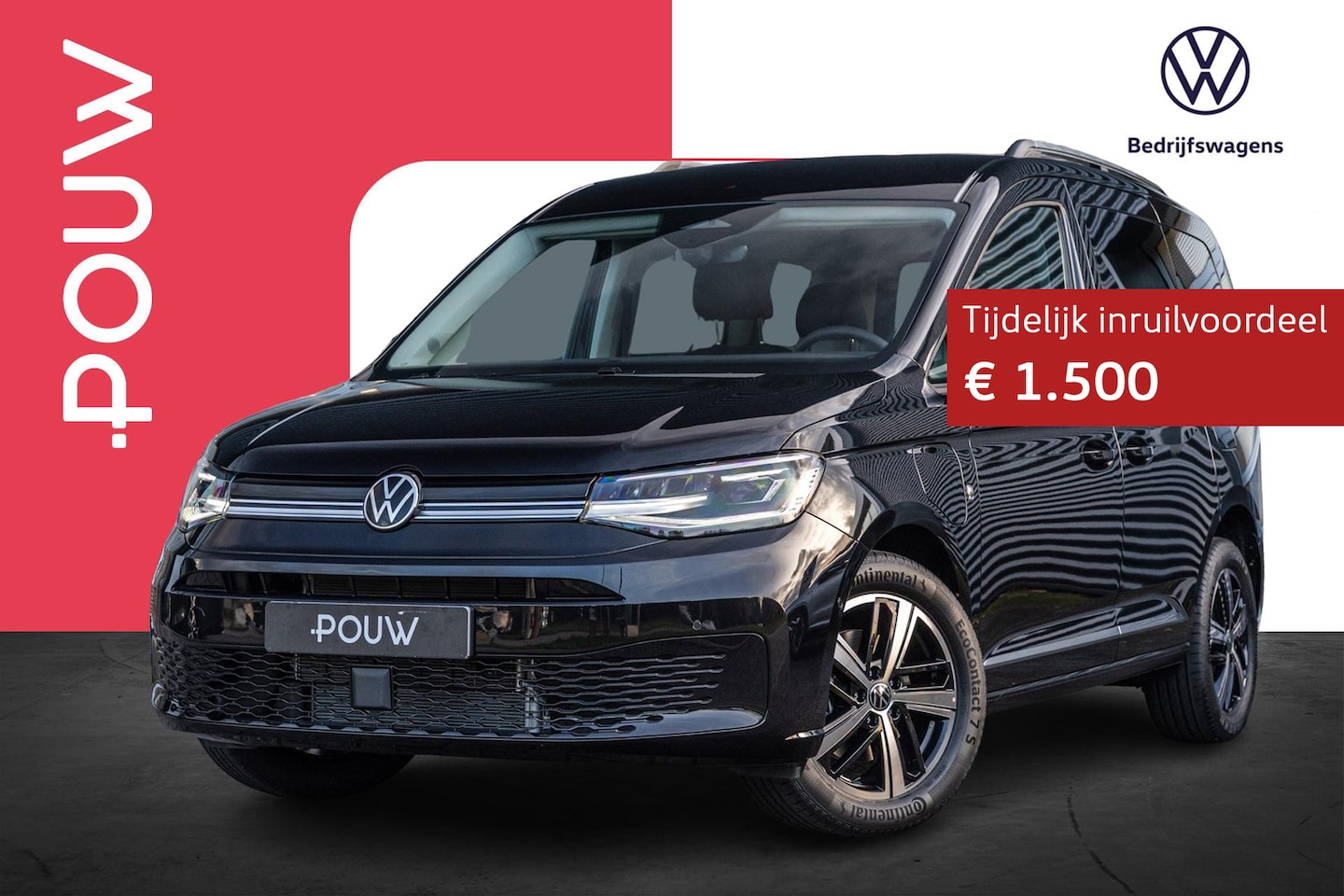 Volkswagen Caddy - Kombi 1.5 TSI 150pk Hybride Style | Apple Carplay/Android Auto | Trekhaak - AutoWereld.nl