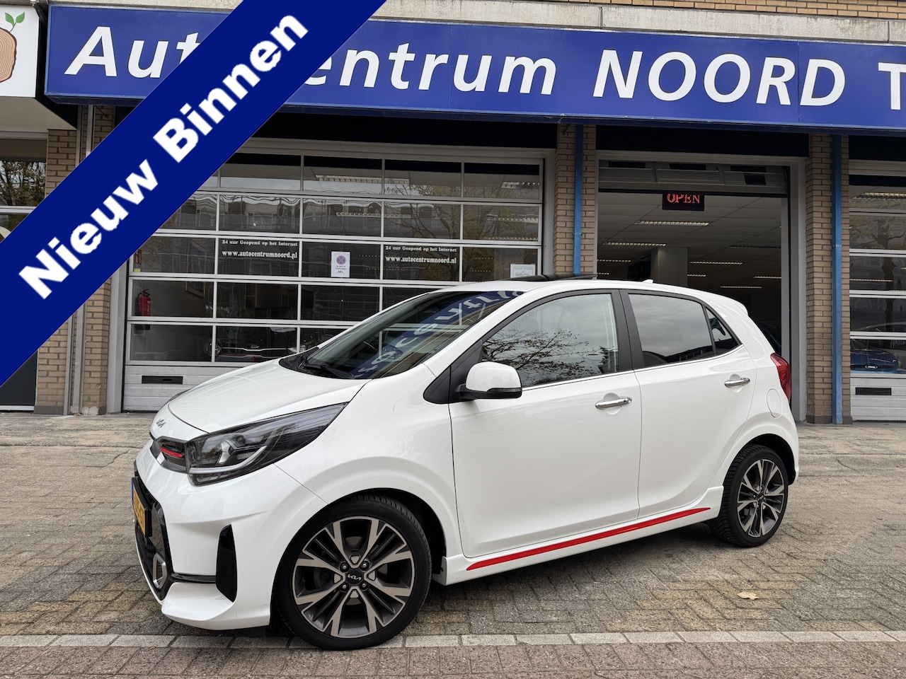 Kia Picanto - 1.0 T-GDi GT-Line 5p 100 PK 45557KM! NAP | Navigatie | Apple Carplay | Panoramadak |  Clim - AutoWereld.nl