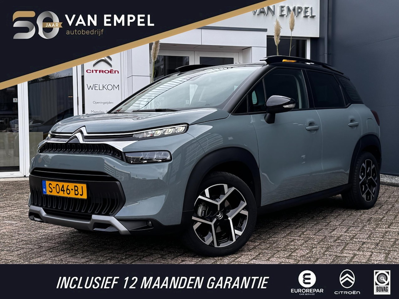 Citroën C3 Aircross - 1.2 PureTech Shine Pack Business | Automaat | Trekhaak | Leder | Camera | NL-Auto | Naviga - AutoWereld.nl