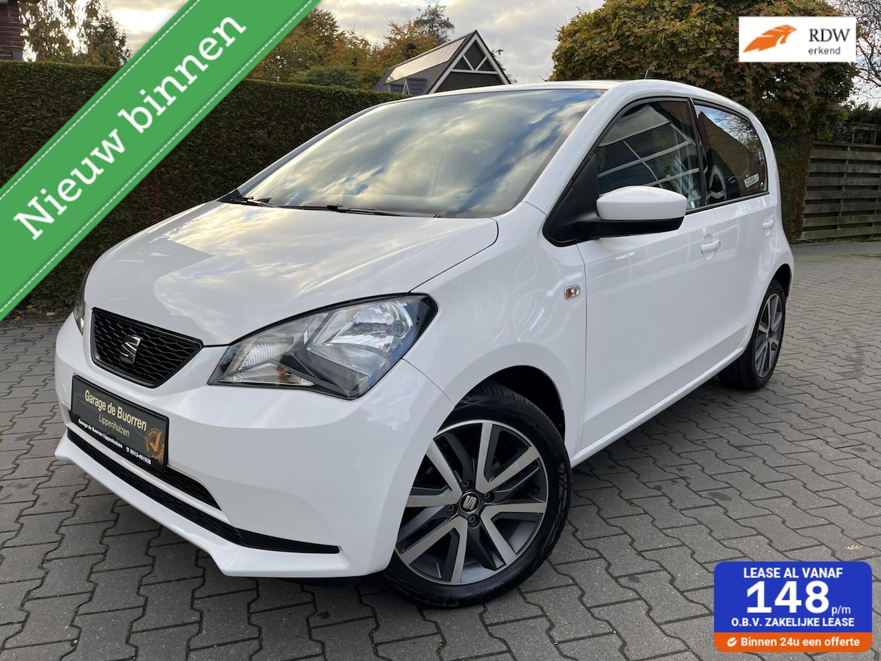 SEAT Mii - BENZINE | AIRCO | 16'' LICHTMETAAL | BLEUTOOTH - AutoWereld.nl