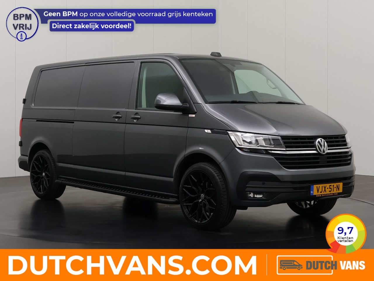 Volkswagen Transporter - 2.0TDI 150PK DSG Automaat Lang Highline | Achterdeuren | Multimedia | Airco | Cruise | Bet - AutoWereld.nl
