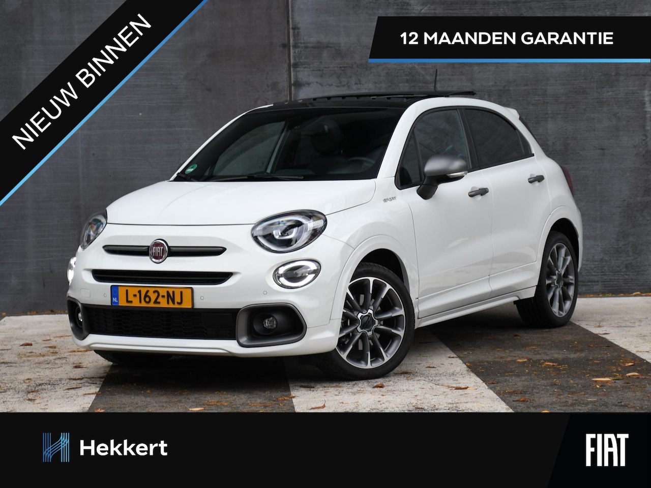 Fiat 500 X - Sport 1.3 Turbo 150pk Automaat SCHUIF-DAK | KUNSTLEDER | 18''LM | CRUISE.C | PDC + CAM. | - AutoWereld.nl