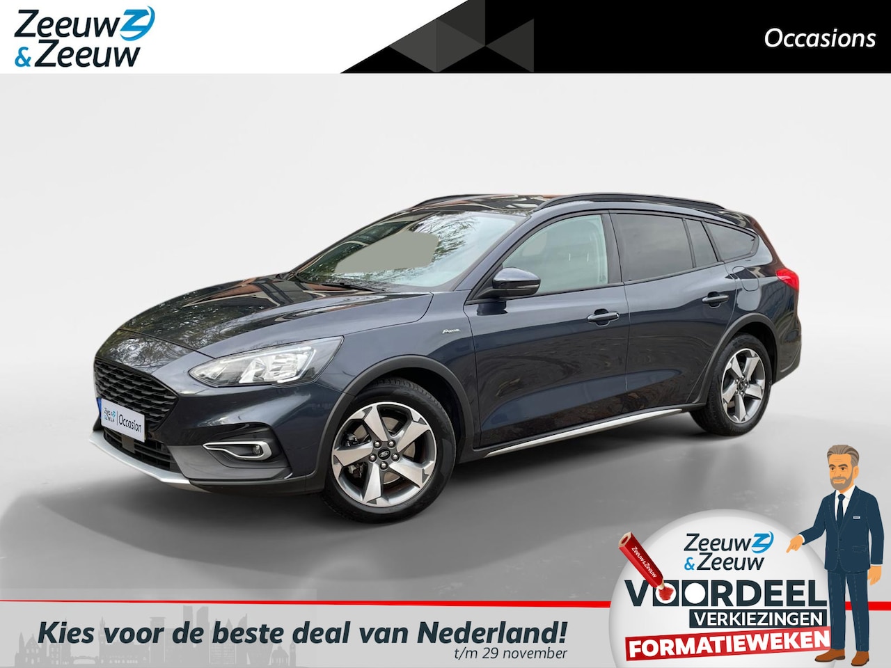 Ford Focus Wagon - 1.0 EcoBoost Hybrid Active X Business 155PK | Adaptieve Cruise Control | Winter Pack | Cam - AutoWereld.nl