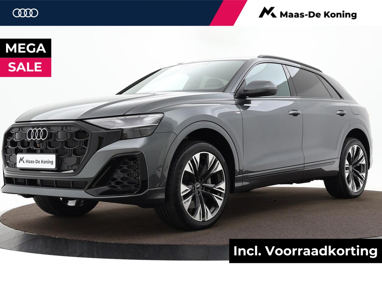 Audi Q8 - Pro Line S 55 TFSI e 394 PK · B&O sound systeem · Comfortsleutel · Panoramadak · Optiekpak - AutoWereld.nl