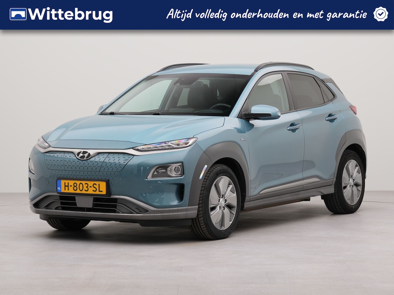 Hyundai Kona Electric - EV Premium 64 kWh | Vaste trekhaak | Navigatie | Lederen bekleding | Electr.voorstoelen | - AutoWereld.nl