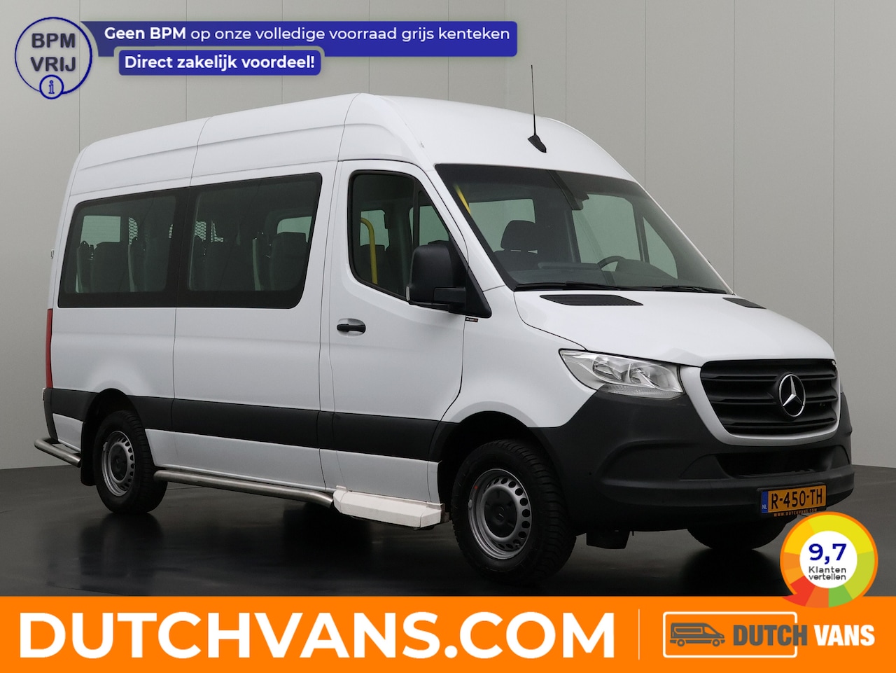 Mercedes-Benz Sprinter - Rolstoelvervoer | 9-Persoons | Rolstoellift | Touchscreen | Voorinstap | Prijs Incl BTW en - AutoWereld.nl