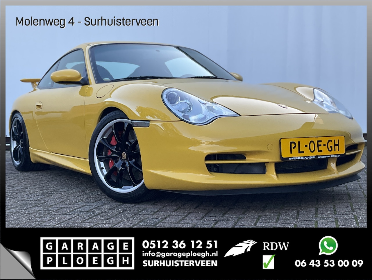 Porsche 911 - 3.6 Coupé 996 GT3 Collect Car Speed Yellow Carbon Dealer-Serviced Signed by Walter-Röhrl - AutoWereld.nl