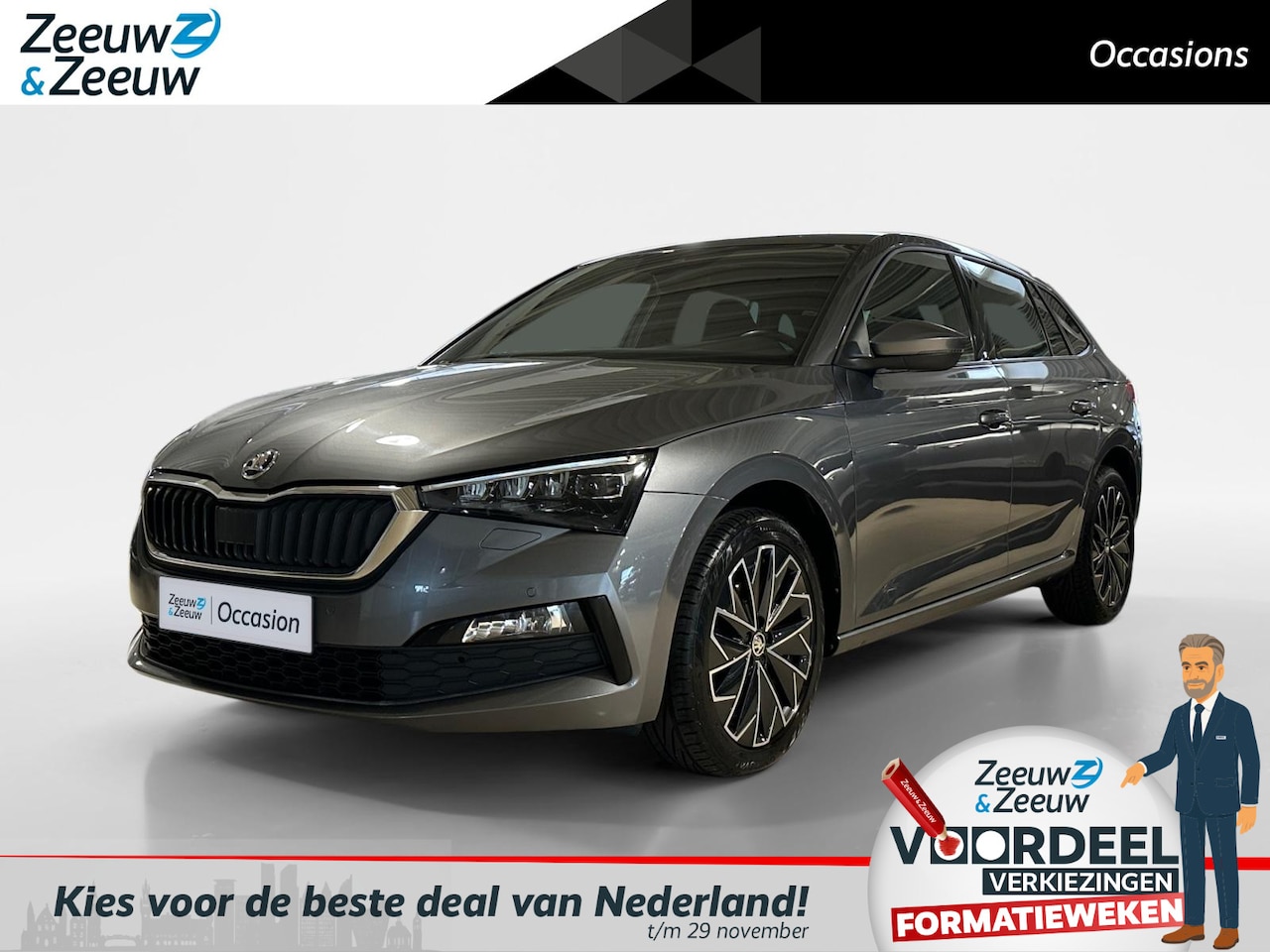 Skoda Scala - Sport Business | Apple Carplay / Android Auto | Parkeersensoren | Camera | Stoelverwarming - AutoWereld.nl