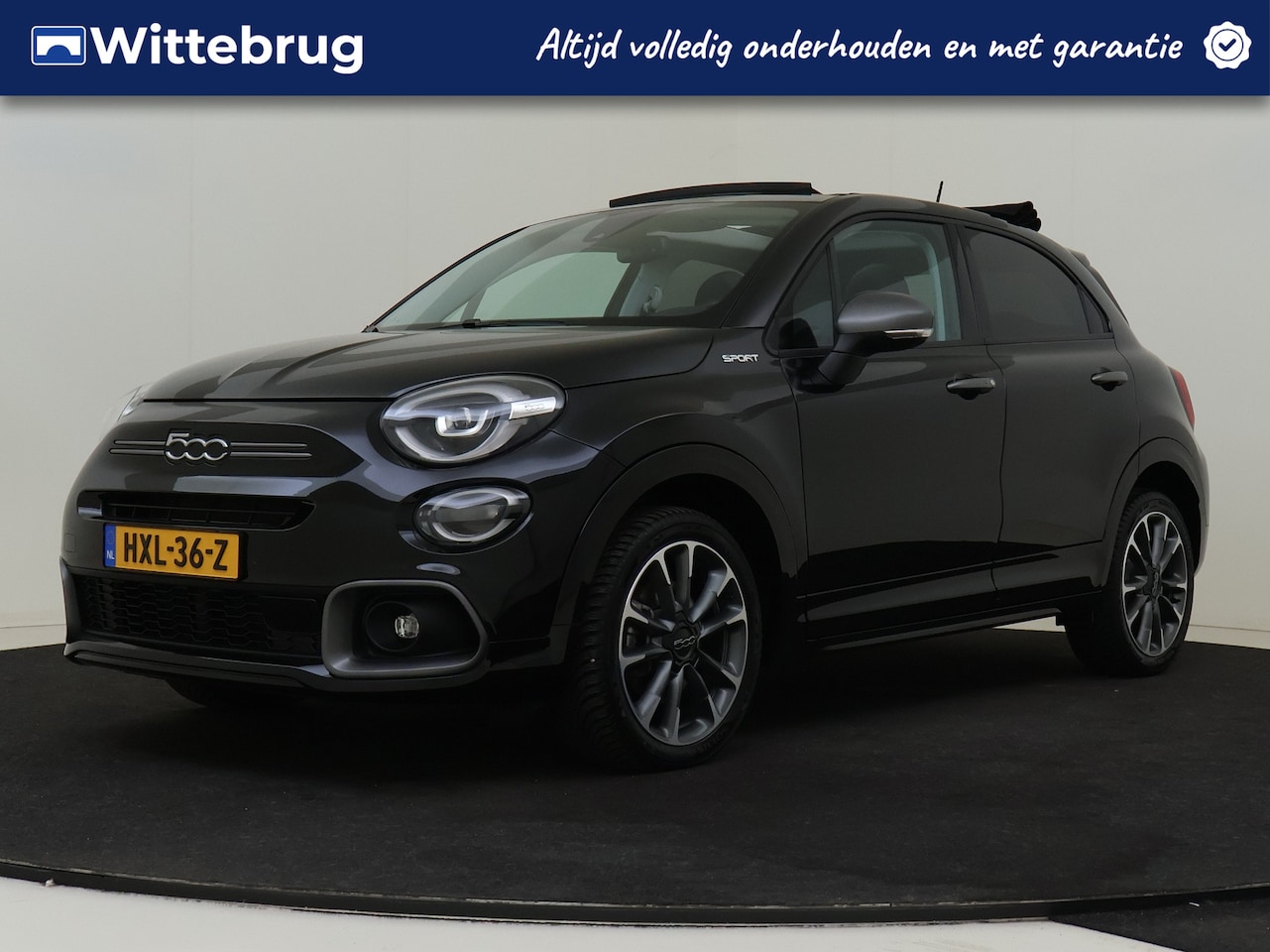 Fiat 500 X - 1.5 130PK Hybrid Sport Cabrio NAVIGATIE | OPEN DAK | PARKEERCAMERA | ALL SEASON BANDEN! - AutoWereld.nl