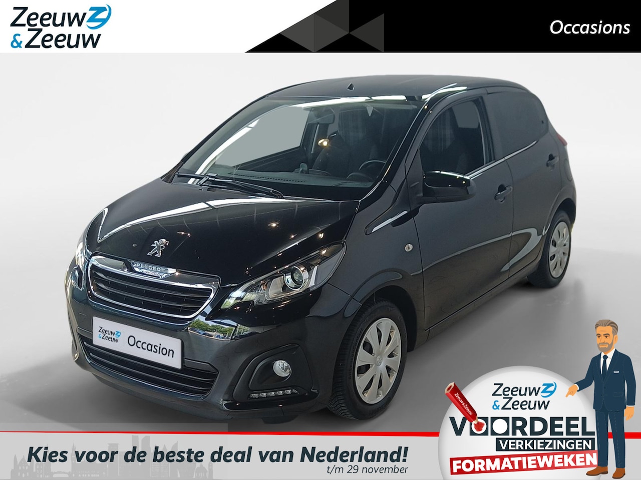 Peugeot 108 - 1.0 e-VTi Active | Airco | Bluetooth | Multifunctioneel stuurwiel | All Season | Elektrisc - AutoWereld.nl