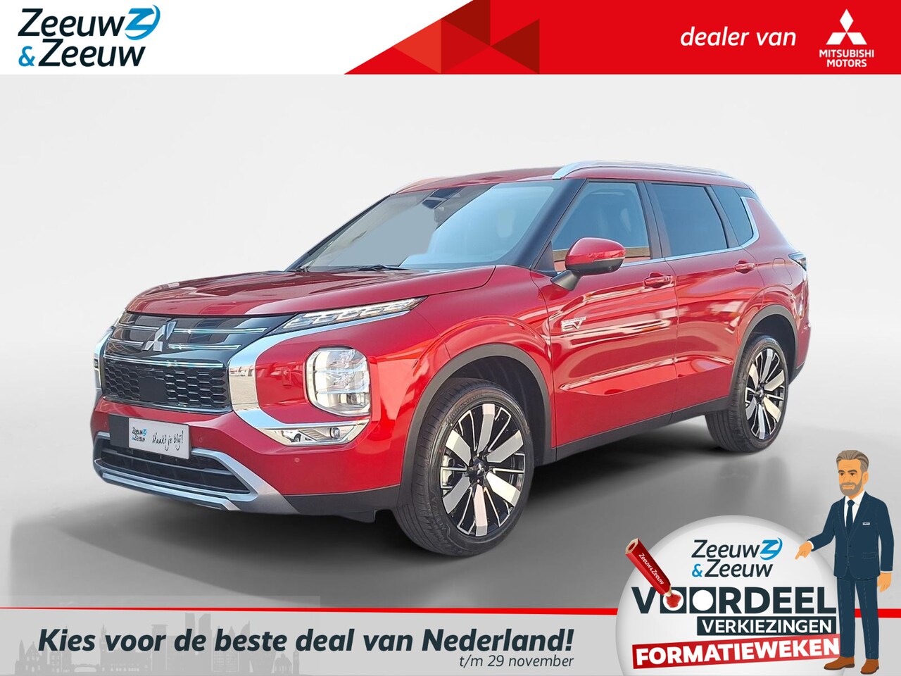 Mitsubishi Outlander - 2.4 PHEV First Edition | €5.000, - ACTIE KORTING! | 8 JAAR GARANTIE | Vanaf prijs - AutoWereld.nl