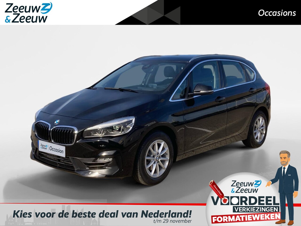 BMW 2-serie Active Tourer - 218i Executive Edition | Automaat! | Navi | Elek. achterklep | Head up display | Trekhaak - AutoWereld.nl