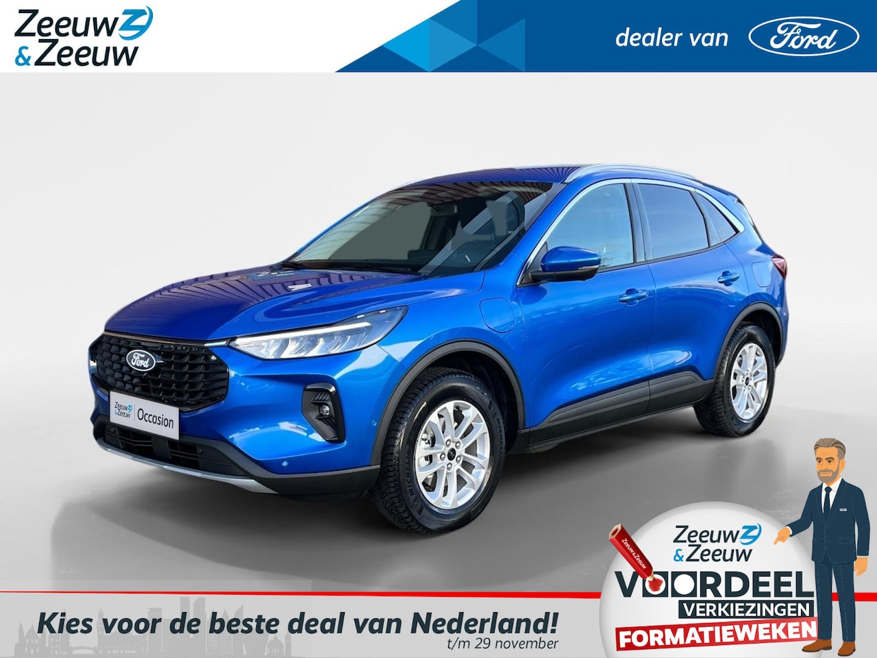 Ford Kuga - 2.5 PHEV Titanium | Te Bestellen | Actiekorting €4000,- | Private Lease vanaf €544,- p/m | - AutoWereld.nl