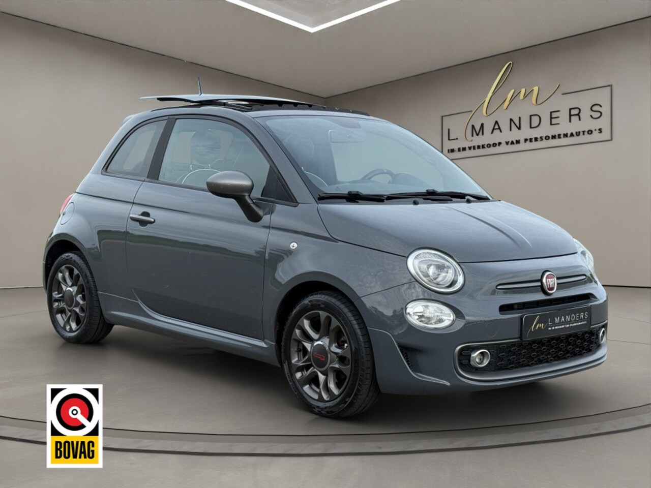 Fiat 500 - 1.0 Hybrid Sport 2020 GRIJS | Schuifdak | Display | Benzine - AutoWereld.nl