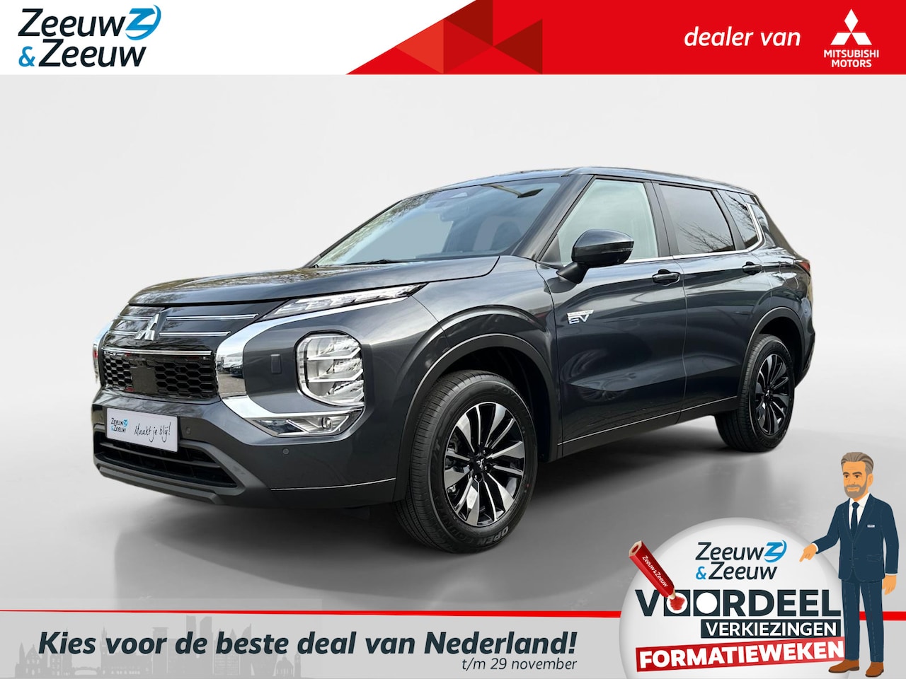 Mitsubishi Outlander - 2.4 PHEV Intense | NIEUW MODEL | LEVERING 2025 | 4.000 EURO INTRODUCTIE KORTING| NU DIRECT - AutoWereld.nl