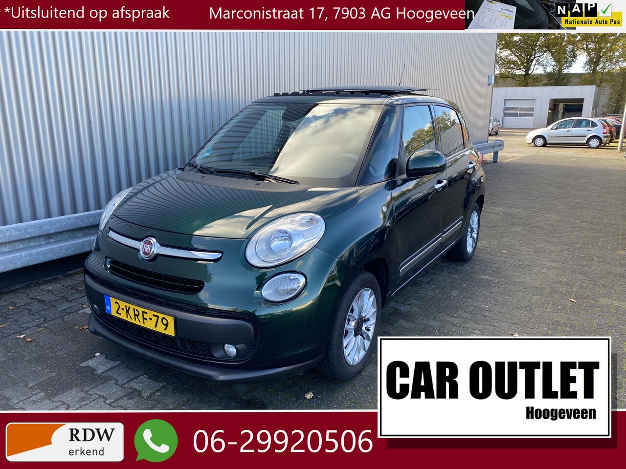 Fiat 500 L - 0.9 TwinAir Lounge Clima, Stoelvw, Pano, LM, Afn.Trekh, – Inruil Mogelijk – - AutoWereld.nl