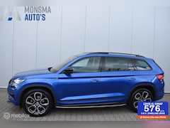 Skoda Kodiaq - 1.5 TSI Sportline Racing Blue Pano Canton Virtual Keyless 20" LMV Uitkl. trekhaak | Zeer m