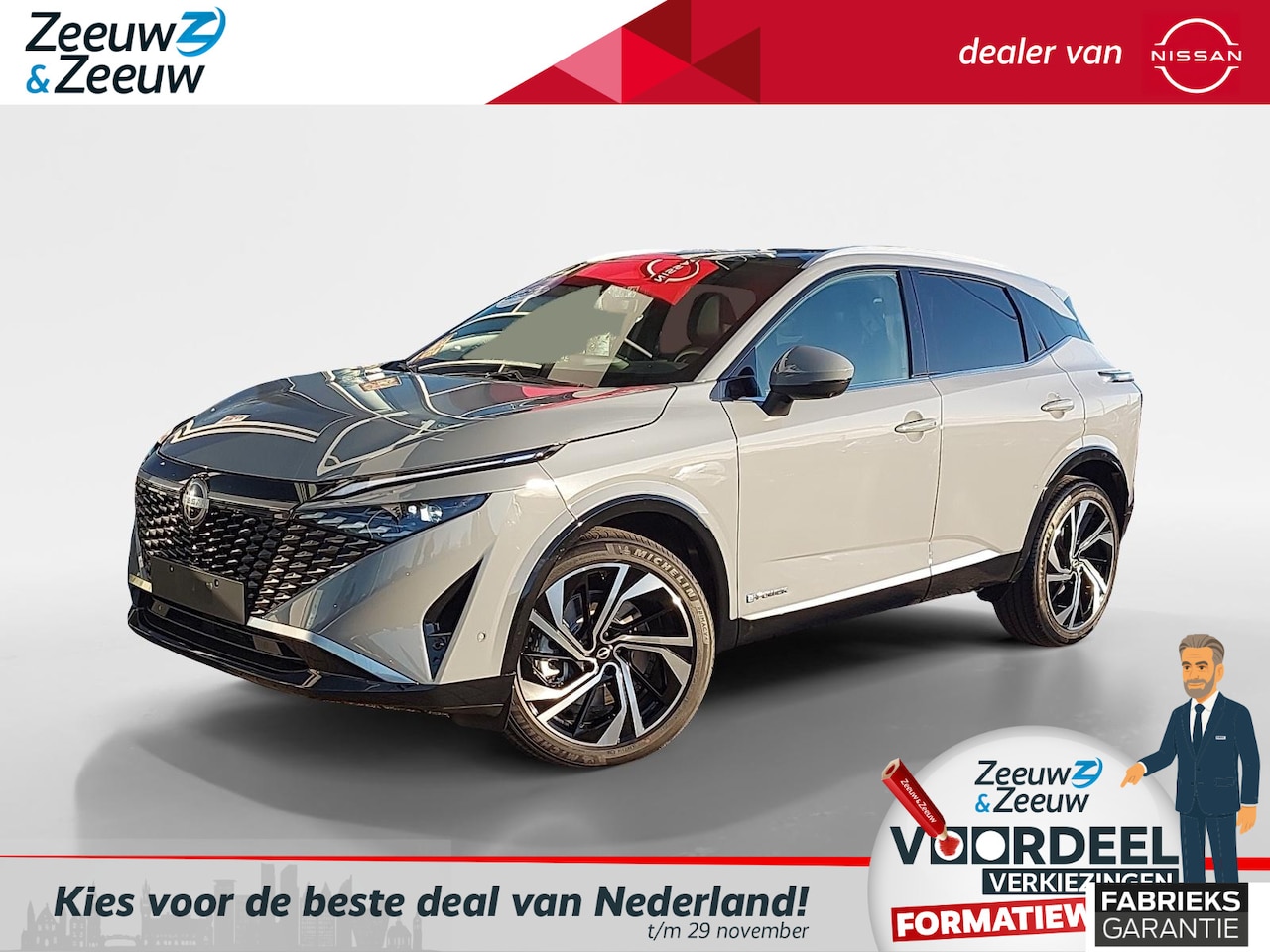 Nissan Qashqai - 1.5 e-Power Tekna Plus | Nu in prijs verlaagd! + € 6500 KORTING!! | Panorama dak | 360-Cam - AutoWereld.nl