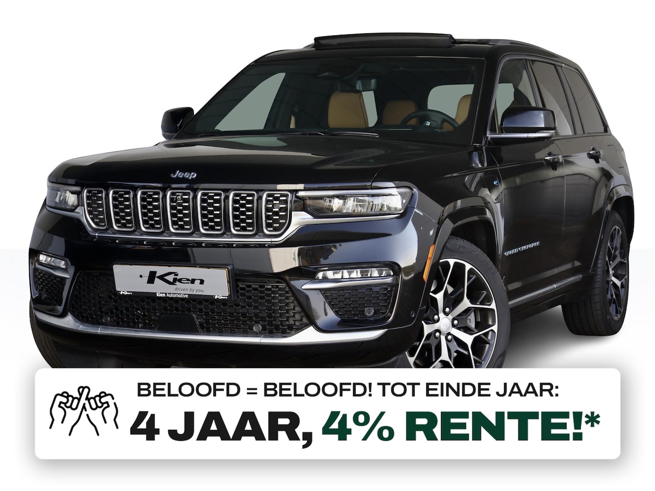 Jeep Grand Cherokee - 2.0 Summit Reserve 4xe | Cognac leer | Massagestoel | Luchtvering | Pano | McIntosh Audio - AutoWereld.nl