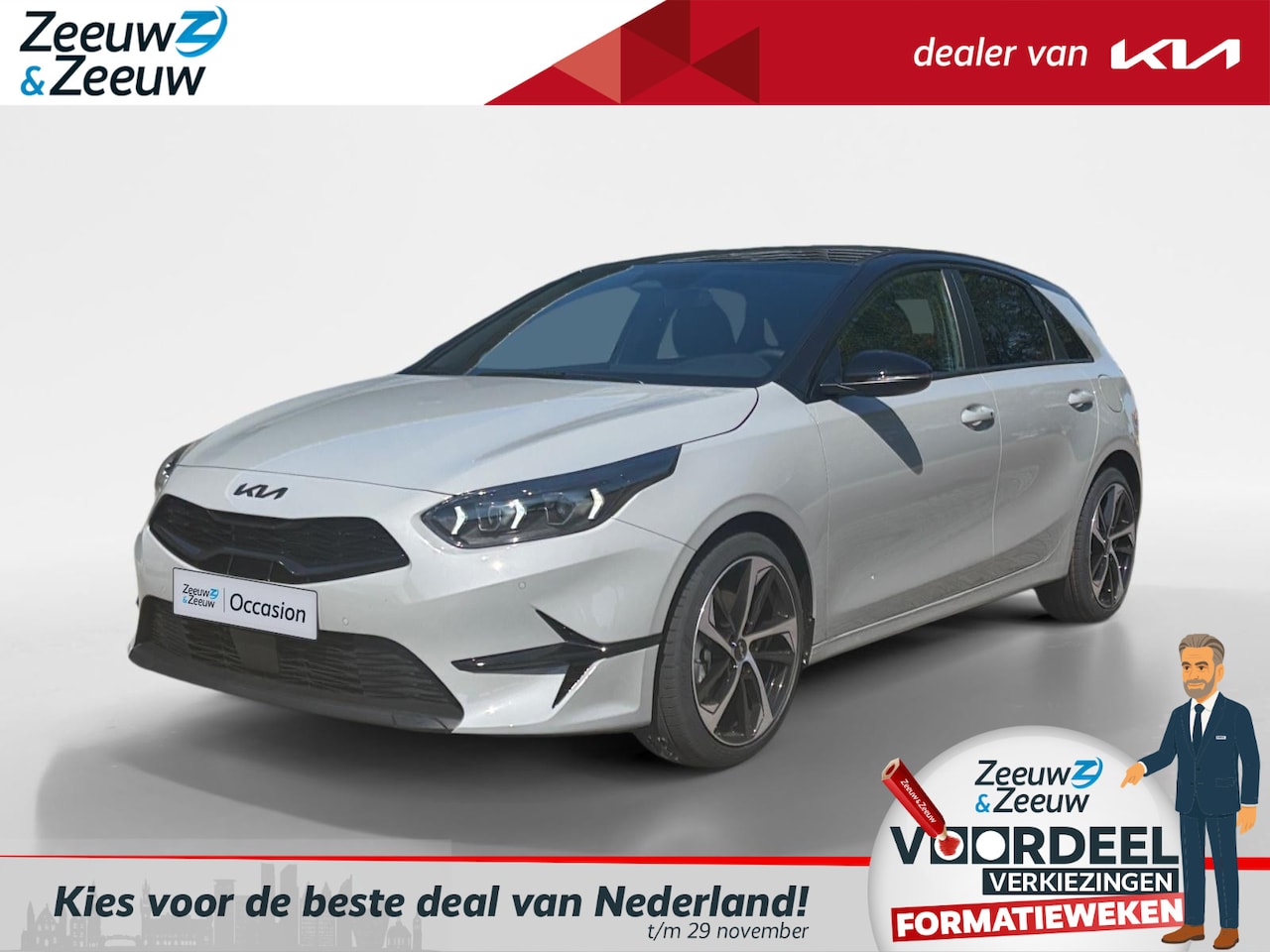 Kia Cee'd - Ceed 1.0 T-GDi MHEV Design Edition Black Edition | Unieke auto | 18 inch Lichtmetaal | Sto - AutoWereld.nl