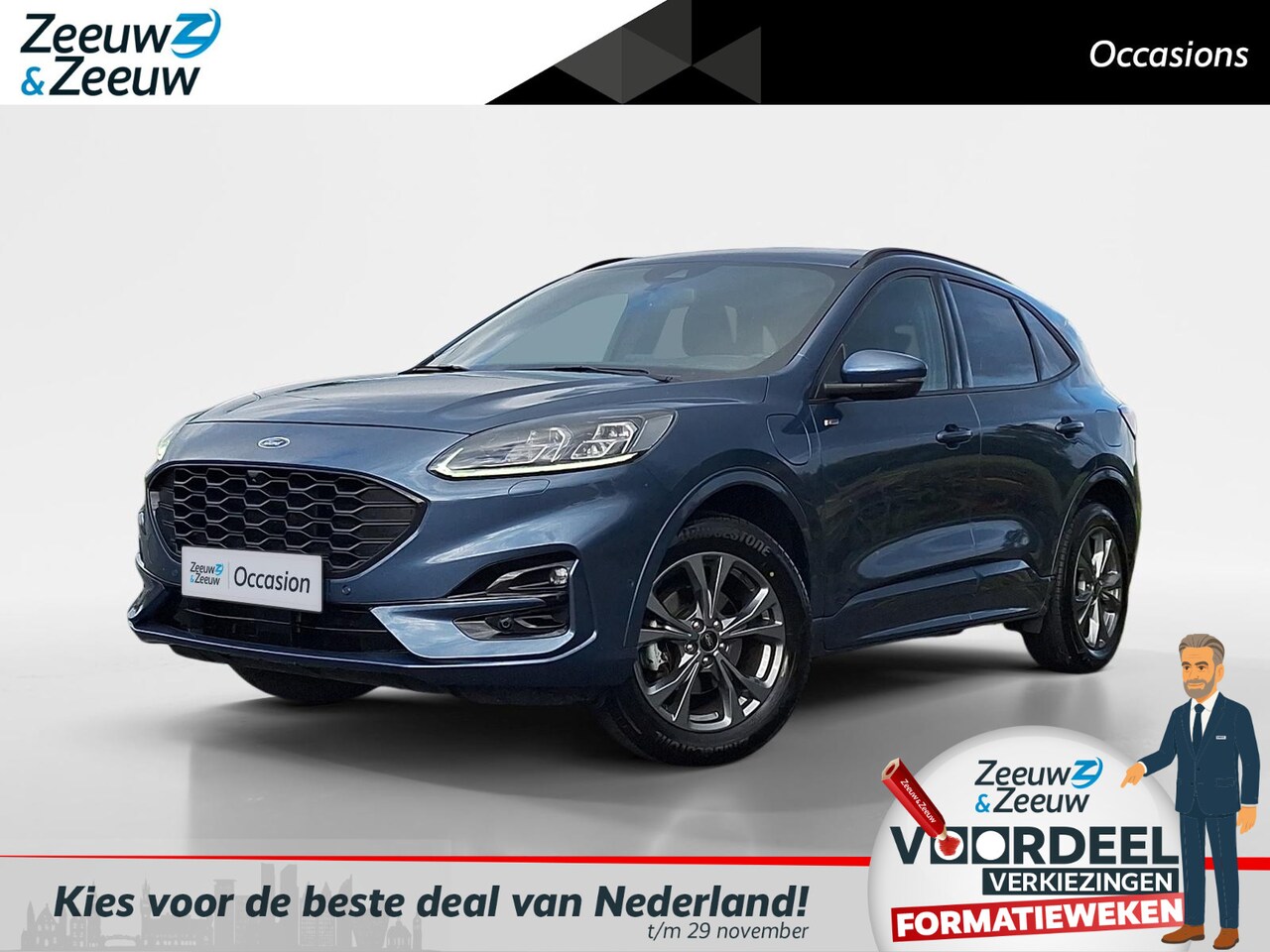 Ford Kuga - 2.5 PHEV ST-Line X 225PK | Winterpack | Driver assistancepack | Camera A+V | Adaptive crui - AutoWereld.nl