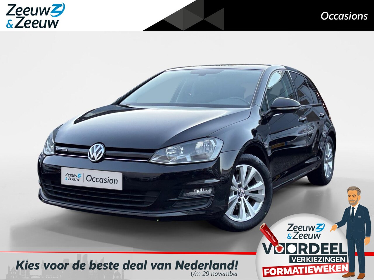 Volkswagen Golf - 1.0 TSI Comfortline | Trekhaak | Cruise Control | Parkeersensoren | Climate Control | Appl - AutoWereld.nl