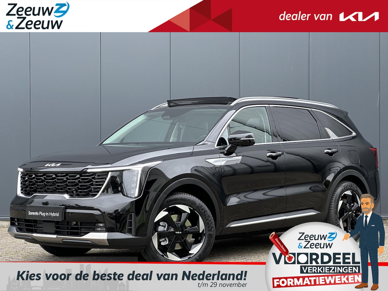 Kia Sorento - 1.6 T-GDi Plug-in Hybrid 4WD DynamicPlusLine 7p. | *Niet op voorraad* | *Nu te bestellen* - AutoWereld.nl