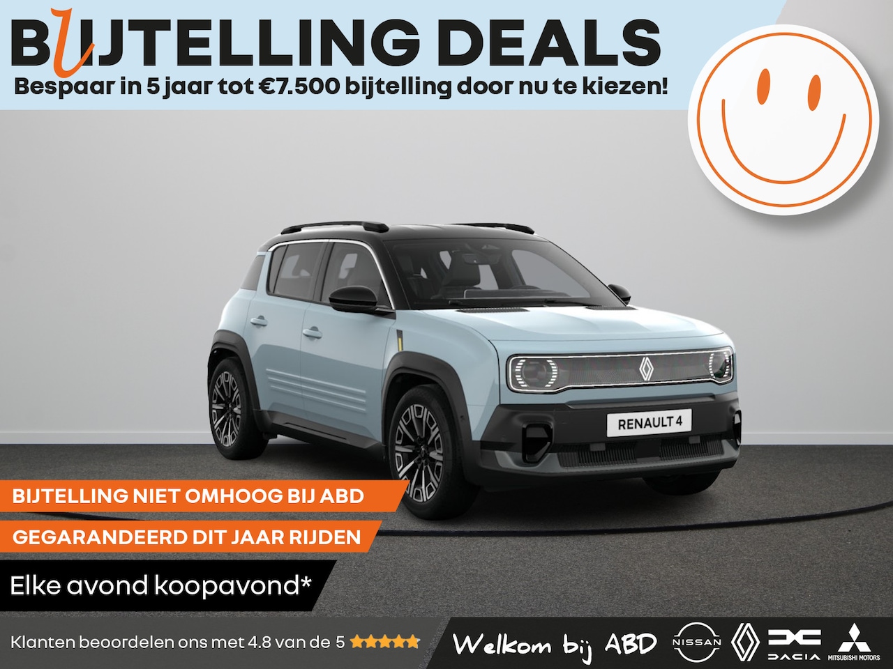 Renault 4 - Iconic Comfort range | Achteruitrijcamera | Elektrisch verwarmbare voorstoelen | Elektroni - AutoWereld.nl