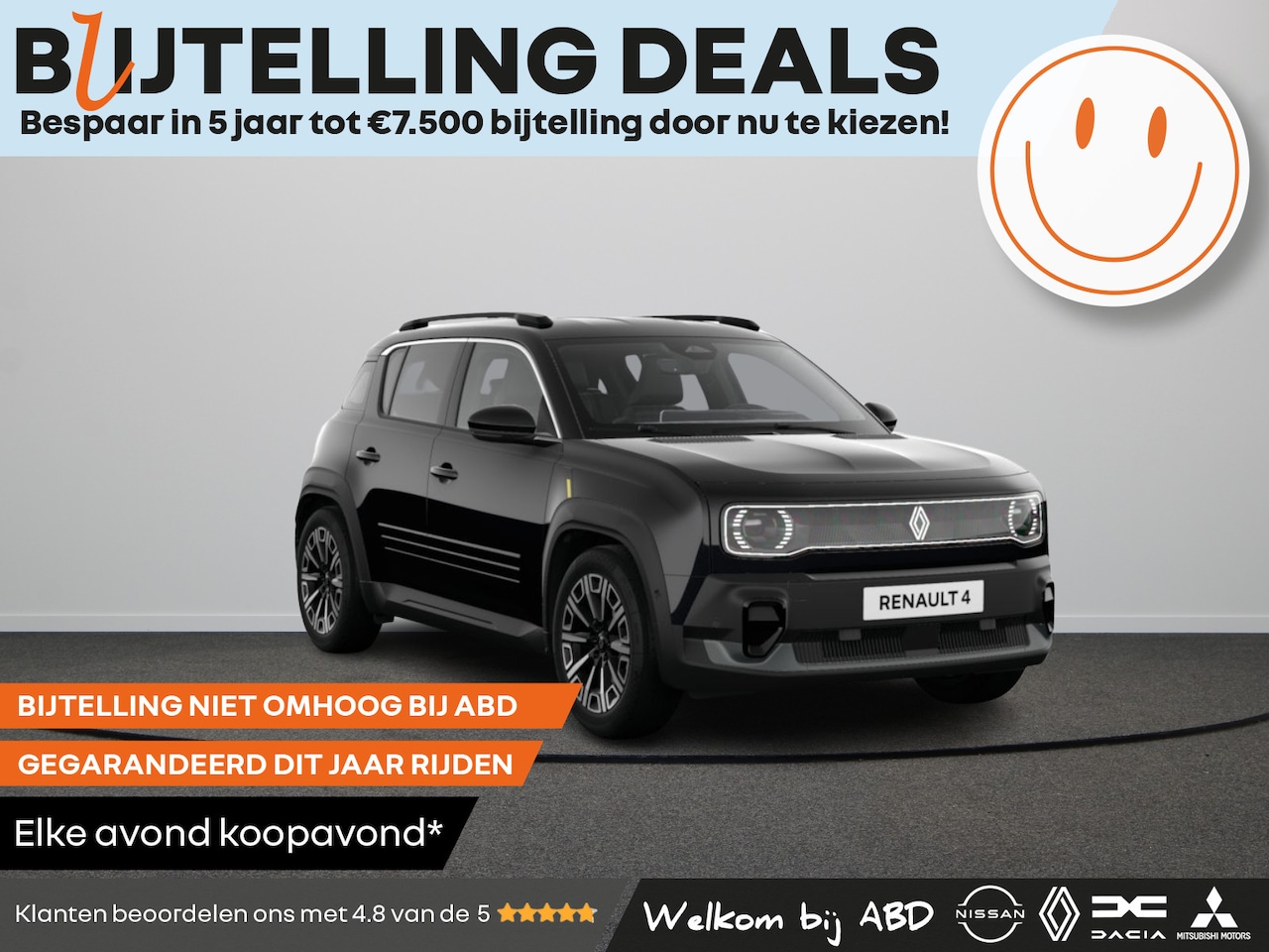 Renault 4 - Iconic Comfort range | Achteruitrijcamera | Elektrisch verwarmbare voorstoelen | Elektroni - AutoWereld.nl