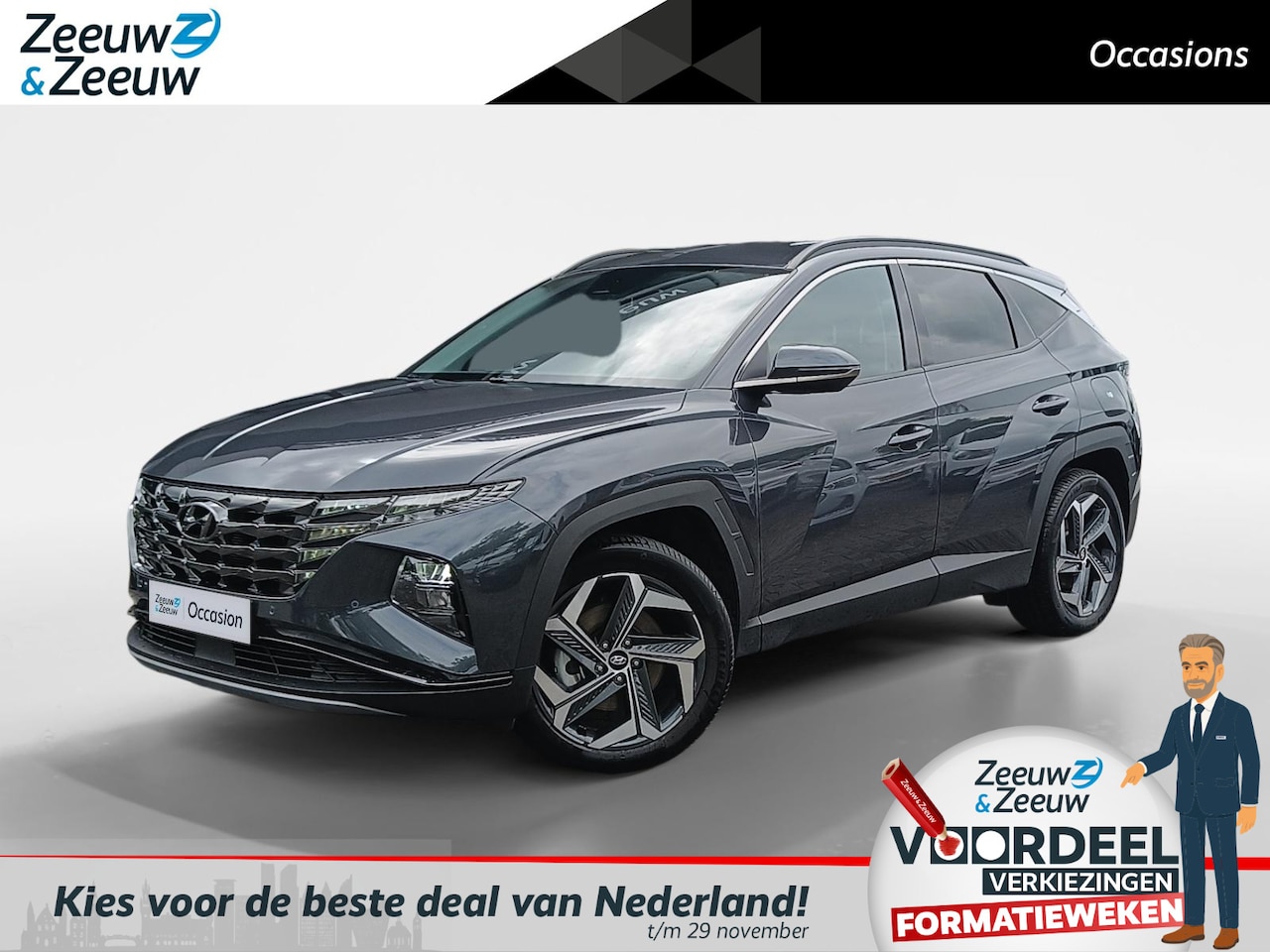 Hyundai Tucson - 1.6 T-GDI PHEV Comfort Smart 4WD 39.000KM! | Navigatiesysteem | Parkeercamera - AutoWereld.nl