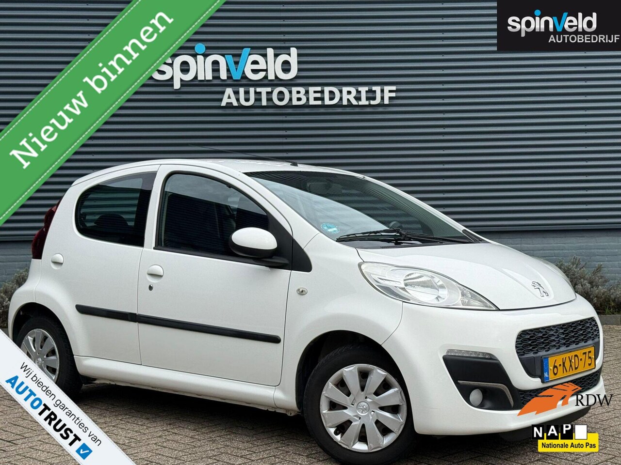 Peugeot 107 - 1.0 Active BJ’13 NAP NL Airco Toerenteller 5drs Elek - AutoWereld.nl