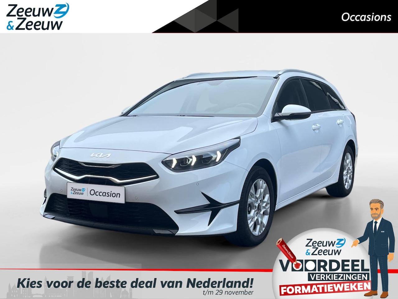 Kia Cee'd Sportswagon - Ceed 1.5i Turbo DynamicLine 140 PK | Automaat | Fabrieksgarantie t/m 11-11-2031 + 3x 1 jaa - AutoWereld.nl
